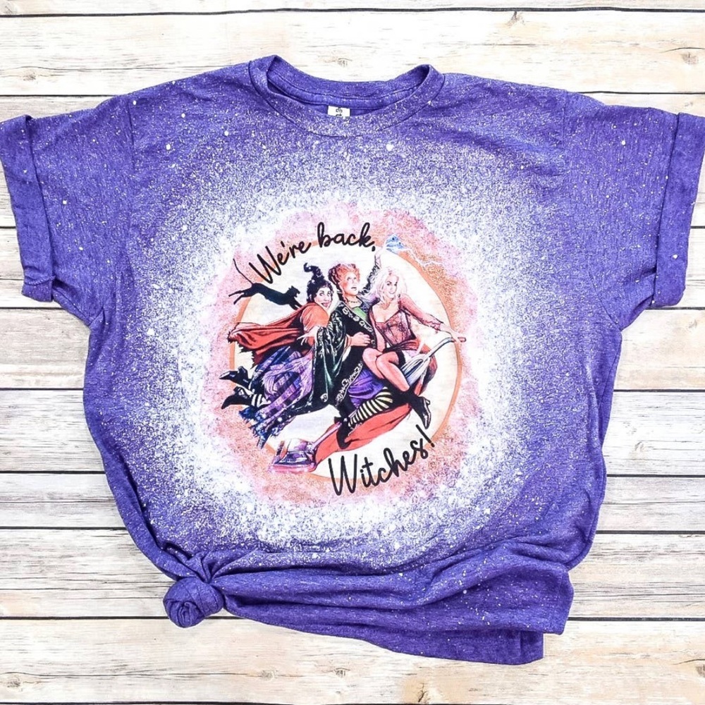 We’re Back Witches Bleached Tee